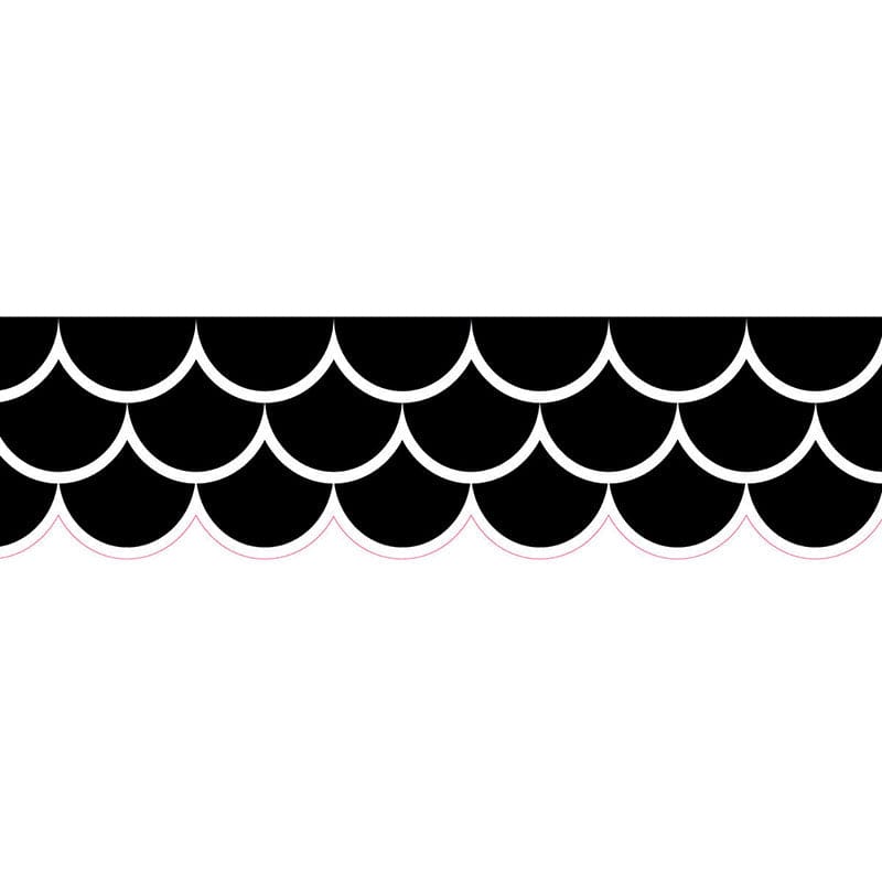 Black Scallops Ez Border (Pack of 8) - Border/Trimmer - Creative Teaching Press