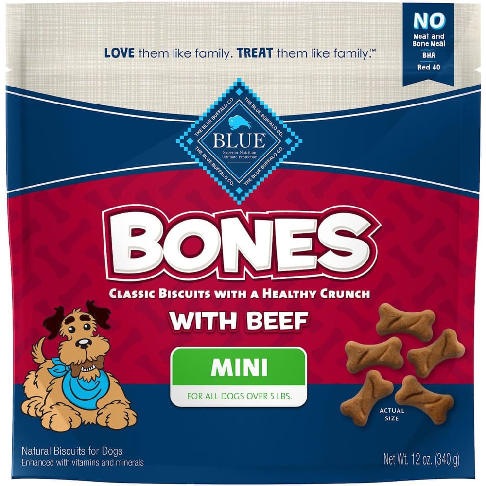 Blue Buffalo Bones Mini 12oz. - Pet Supplies - Blue Buffalo