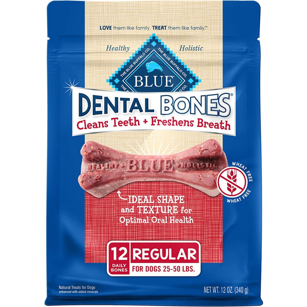 Blue Buffalo Dental Bones Regular 12oz. - Pet Supplies - Blue Buffalo