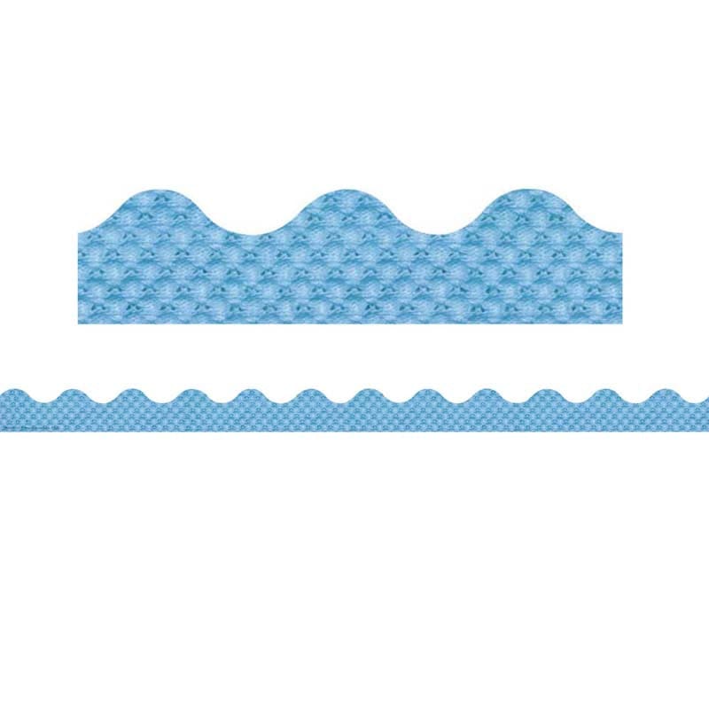 Blue Pointelle Deco Trim A Close-Knit Class (Pack of 12) - Border/Trimmer - Eureka