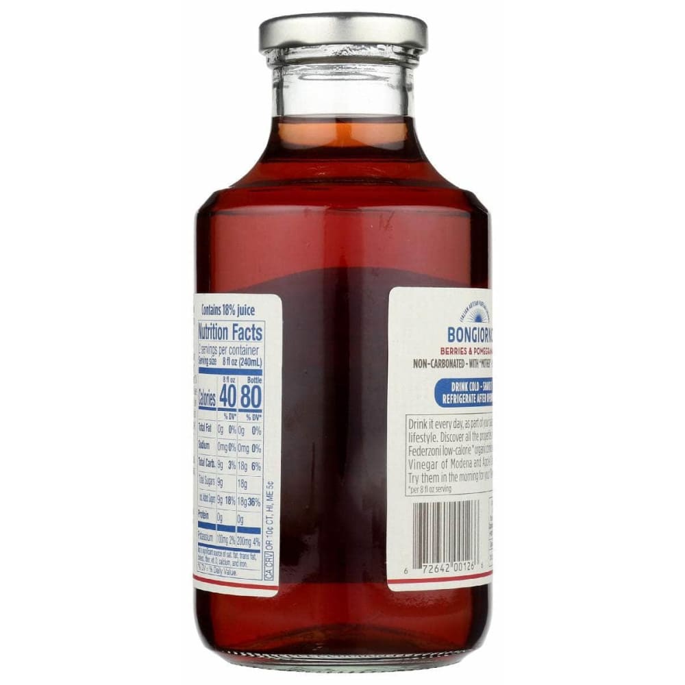 BONGIORNO Grocery > Beverages BONGIORNO: Organic Vinegar Drink Berries and Pomegranate, 16.9 fo