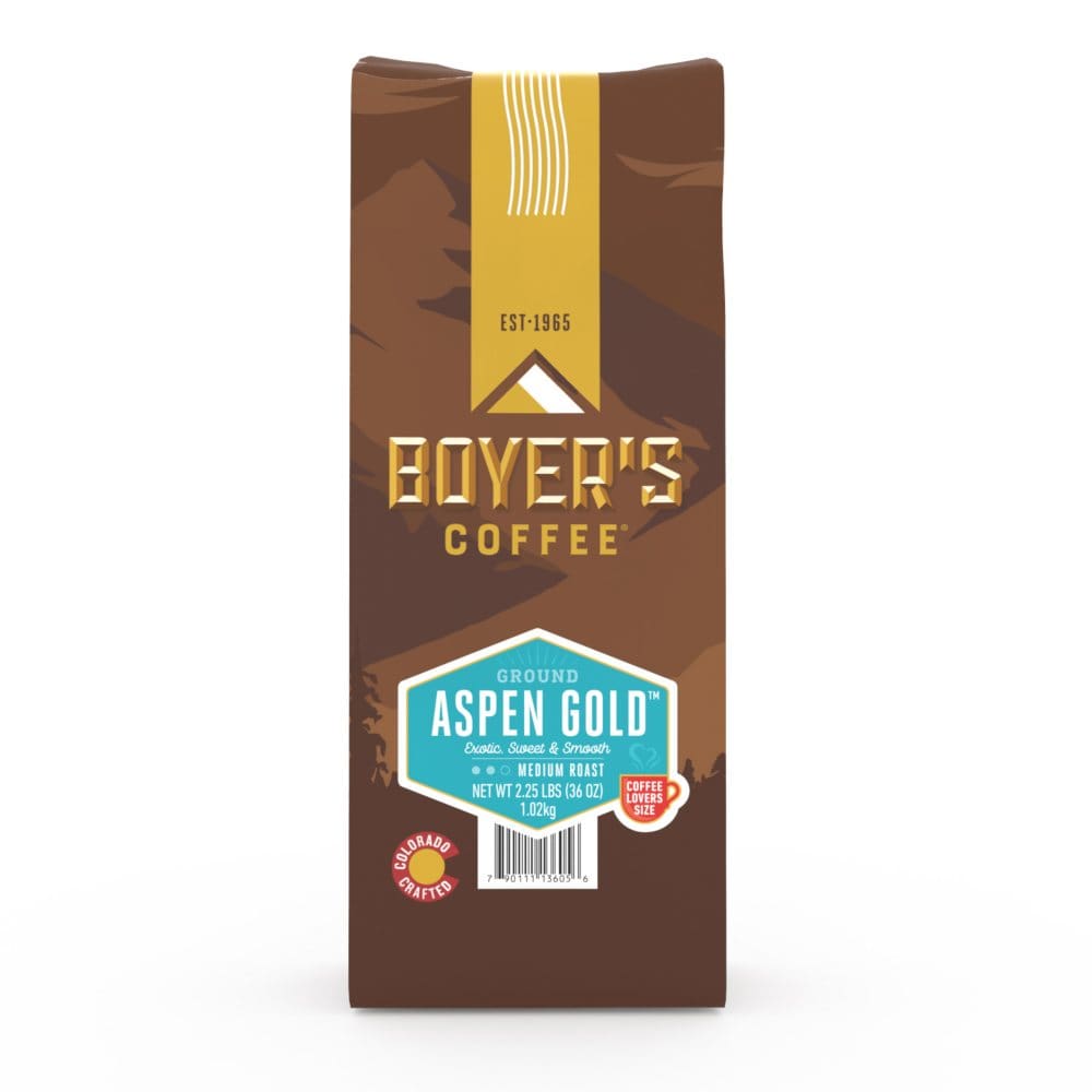 Boyer’s Coffee Medium Roast Ground Coffee Aspen Gold (2.25 lbs.) - Ground Coffee - Boyer’s