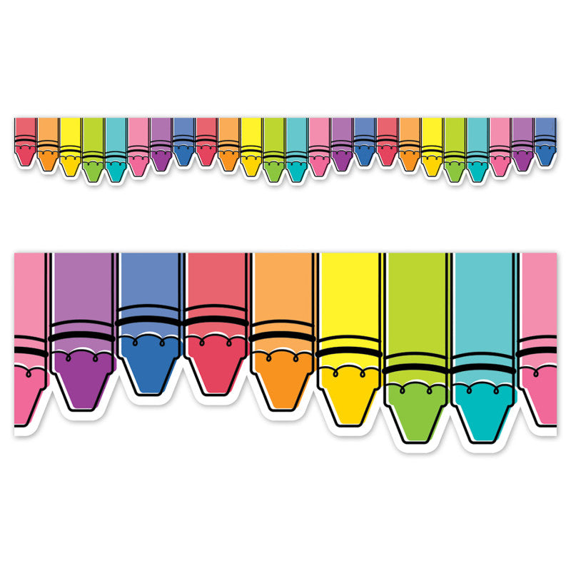 Doodle Crayons Cd Ez Border (Pack of 8)