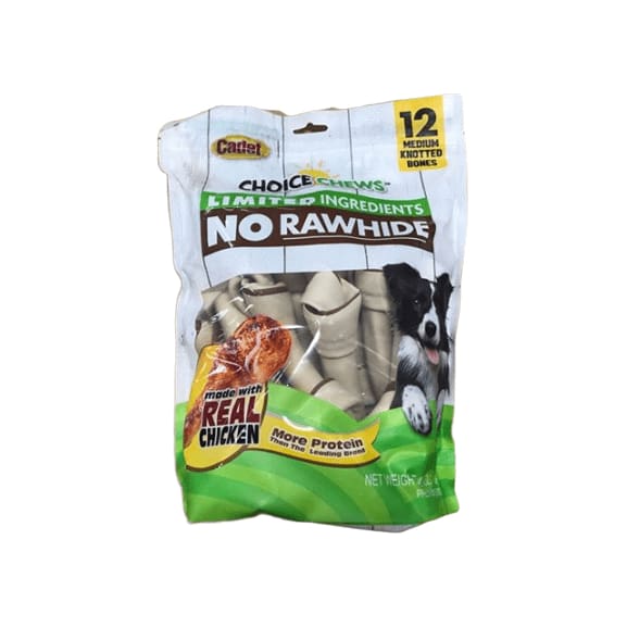 Cadet Choice Chews Rawhide-Free Chicken Dog Treats, 12 ct. - ShelHealth.Com