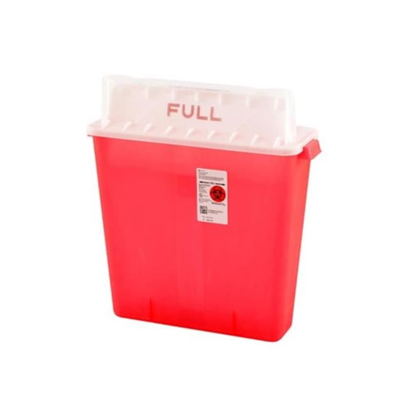 Cardinal Health Sharps Container 3 Gal Clear Case of 10 - Nursing Supplies >> Sharps Collectors - Cardinal Health