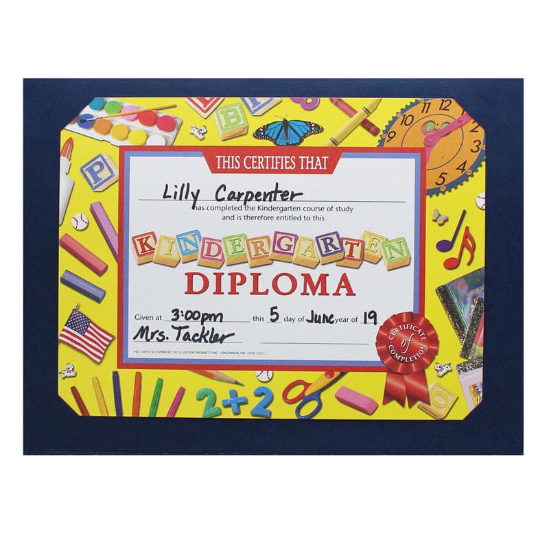 Certificate Folders Blue 30Pk (Pack of 2) - Folders - Flipside