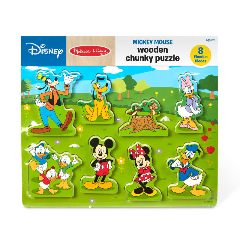 Mickey Mouse Wooden Chunky Puzzle (Pack of 2)