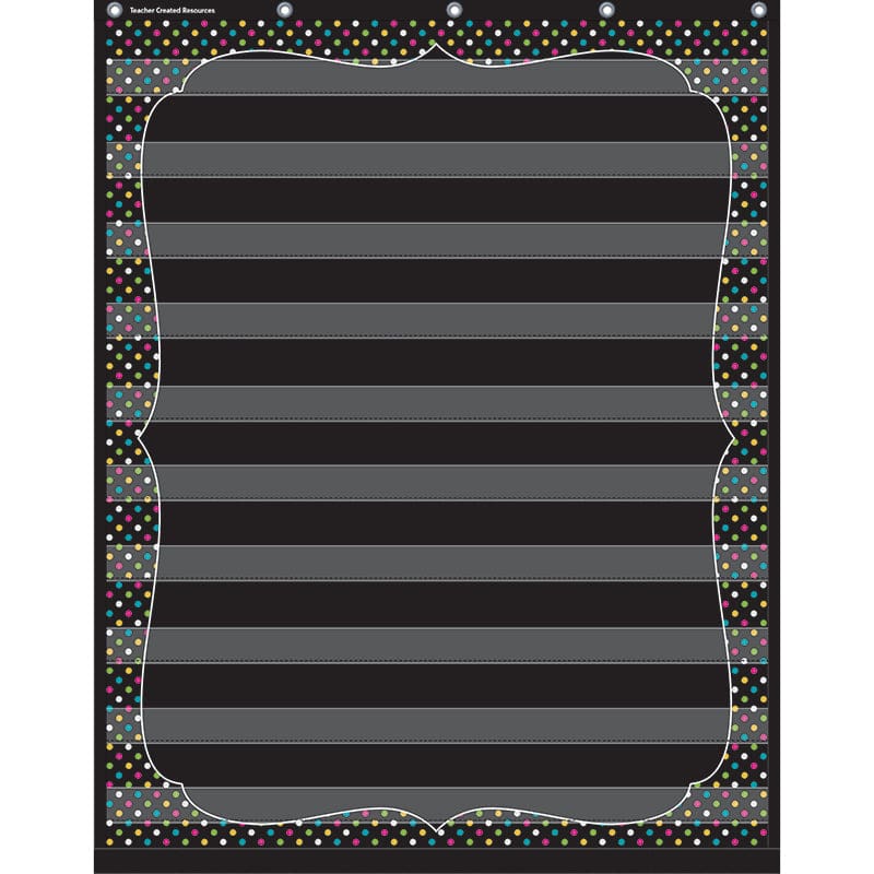 Chalkboard Brights 10 Pocket Chart (Pack of 2) - Pocket Charts - Teacher Created Resources