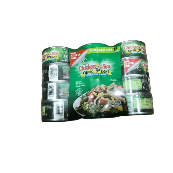 Chicken of the Sea Tuna Chunk Light - 7 Ounces - 12 ct - ShelHealth.Com