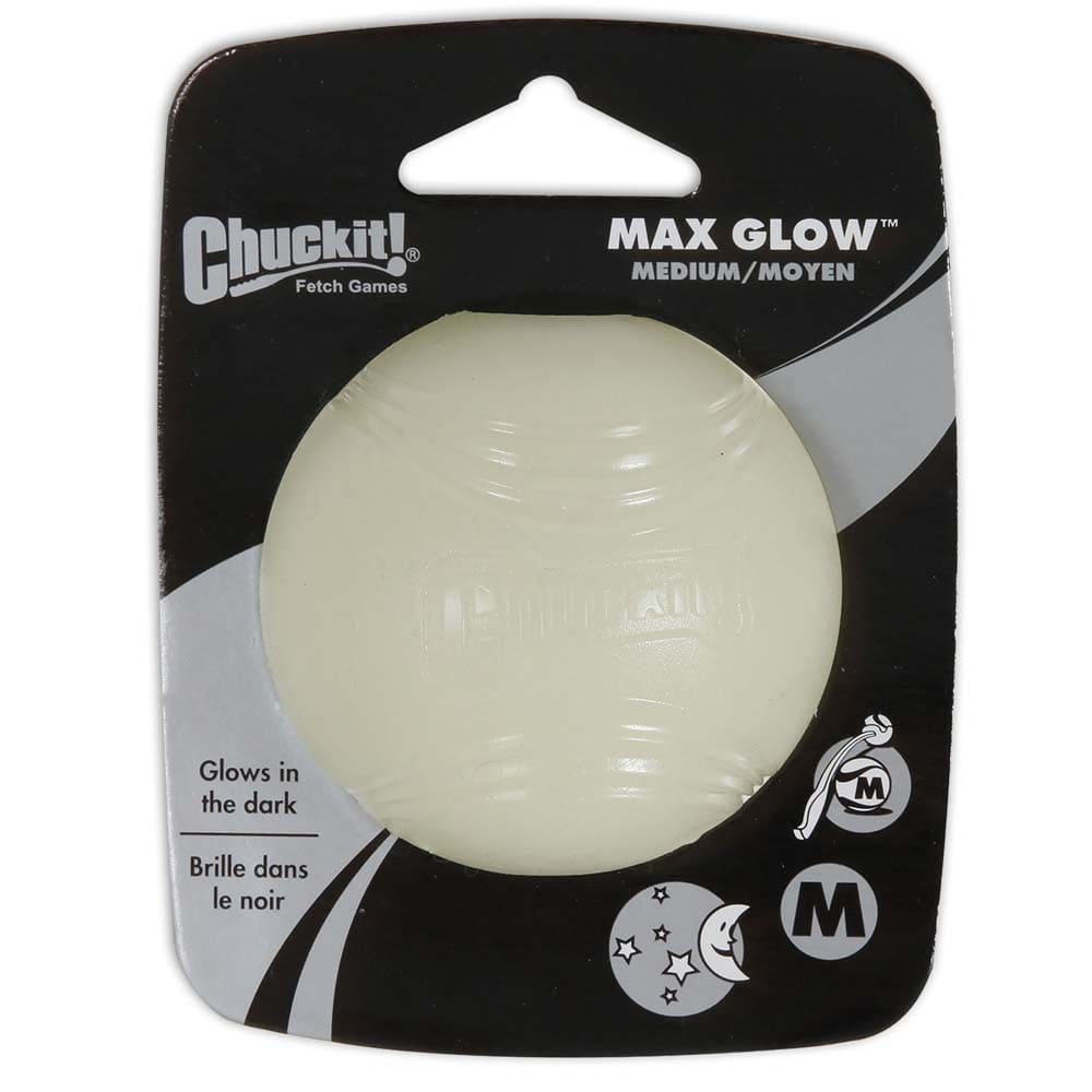 Chuckit! Max Glow Ball Dog Toy White Medium - Pet Supplies - Chuckit!