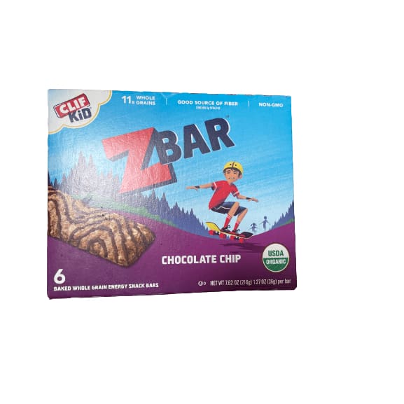Clif Bar Clif Kid ZBar Whole Grain Energy Snack Bars, Multiple Choice Flavor, 1.27 oz, 6 count
