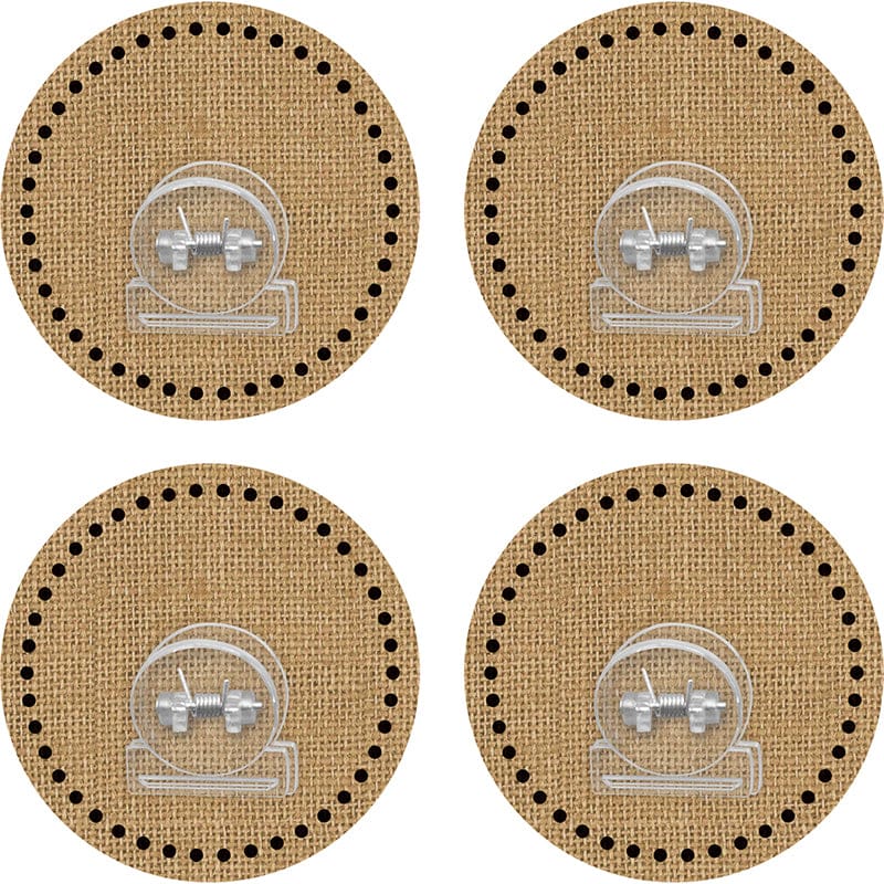 Clingy Thingies Clips Burlap (Pack of 6) - Clips - Teacher Created Resources