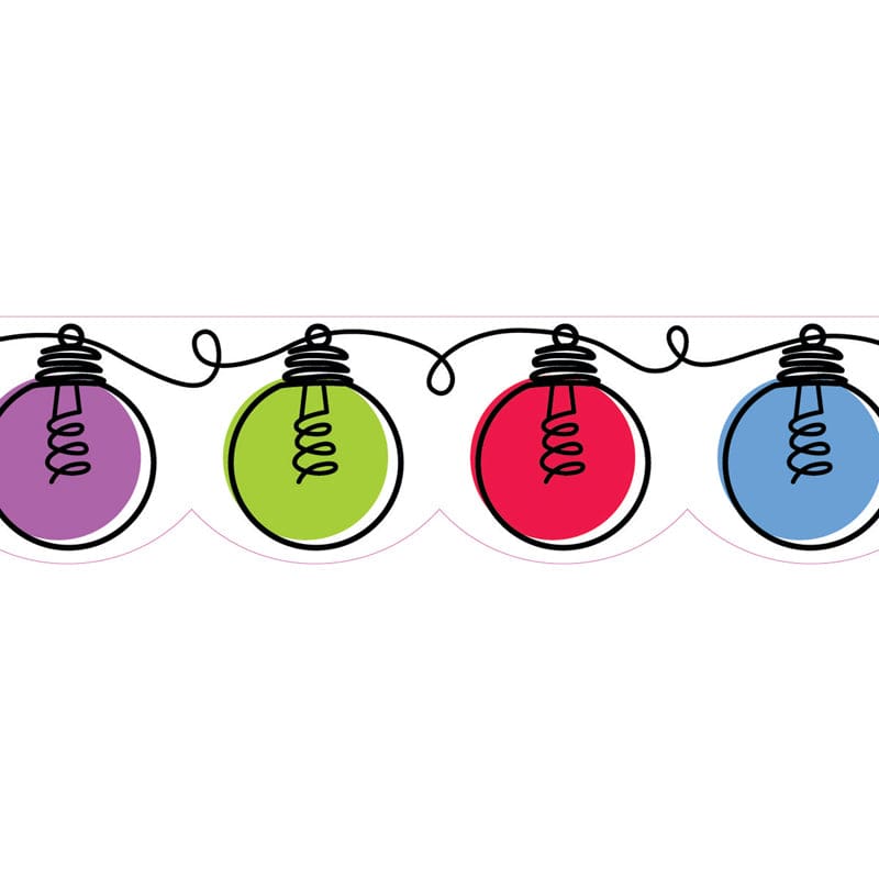 Colorful Doodle Lights Ez Border (Pack of 8) - Border/Trimmer - Creative Teaching Press