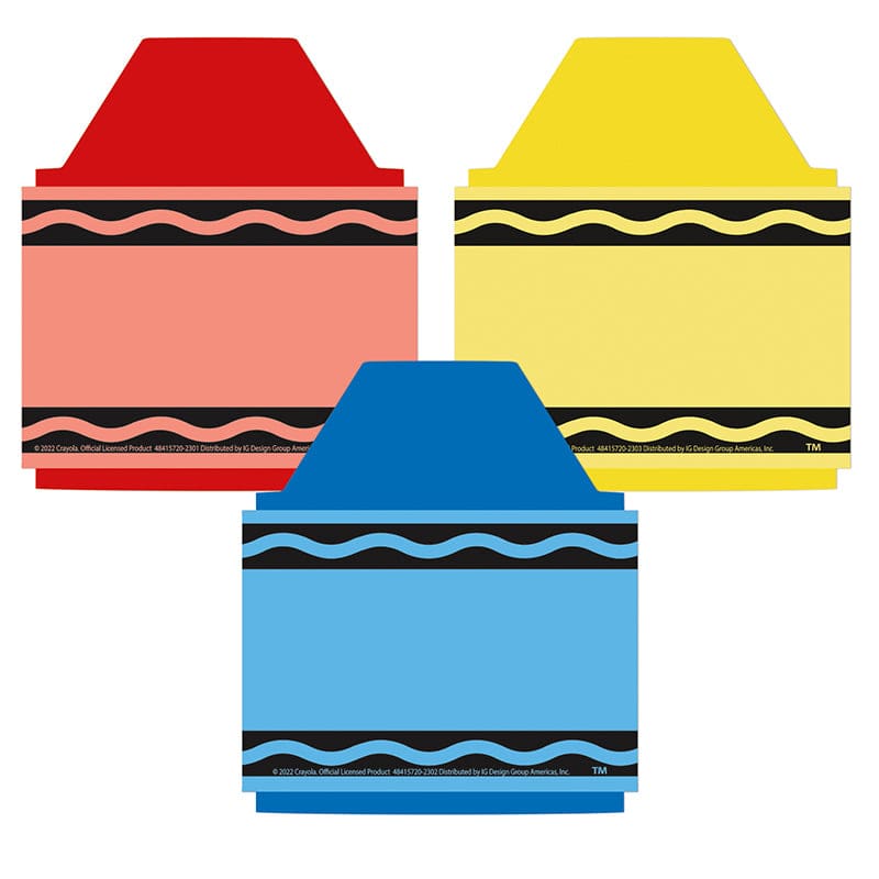 Crayola Crayons Paper Cutouts (Pack of 8) - Accents - Eureka