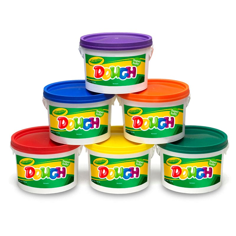 Crayola Dough Set Of 6 Tubs Red Orange Green Yellow Purple Blue - Dough & Dough Tools - Crayola LLC