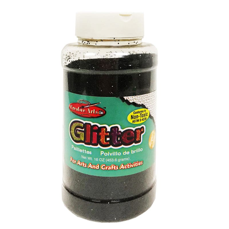 Creative Arts Glitter 1Lb Can Black (Pack of 6) - Glitter - Charles Leonard