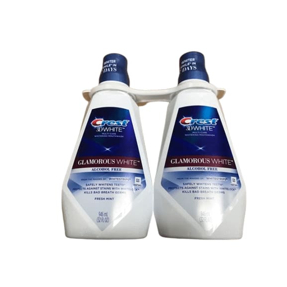 Crest 3D White Luxe Glamorous White Mouthwash, 2 pk./32 oz. - ShelHealth.Com