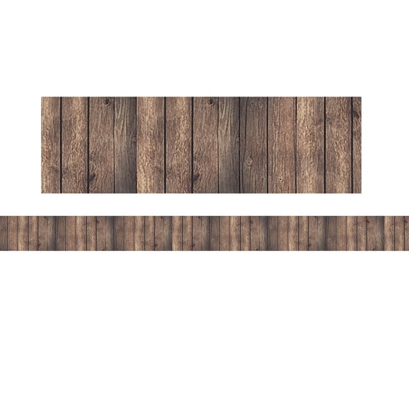 Dark Wood Straight Border (Pack of 6) - Border/Trimmer - Teacher Created Resources