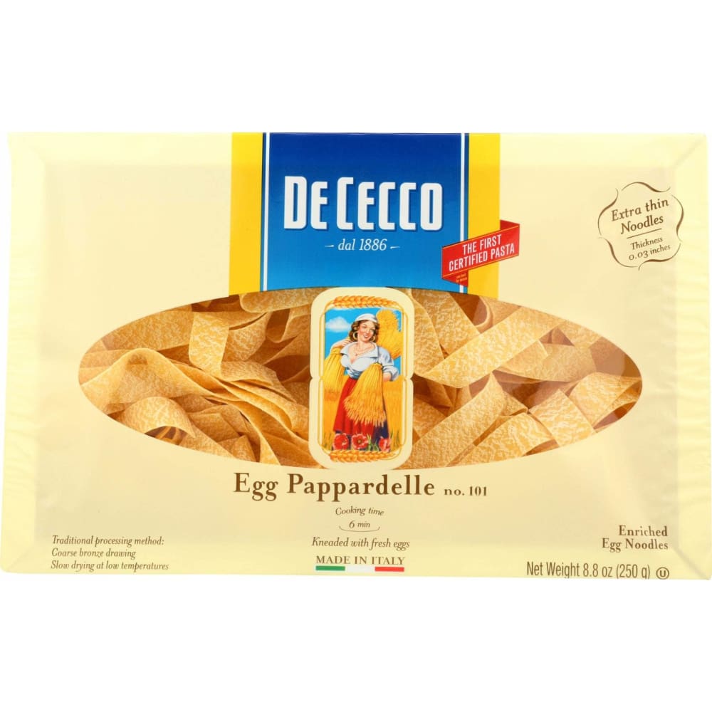 DE CECCO DE CECCO Pasta Egg Pappardelle, 8.8 oz