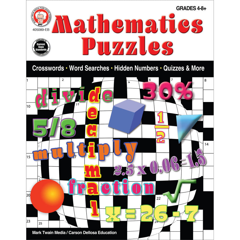 Mathematics Puzzles Workbook (Pack of 6)