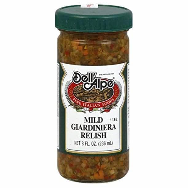 DELL ALPE Grocery > Pantry > Condiments DELL ALPE Mild Giardiniera Relish, 8 oz