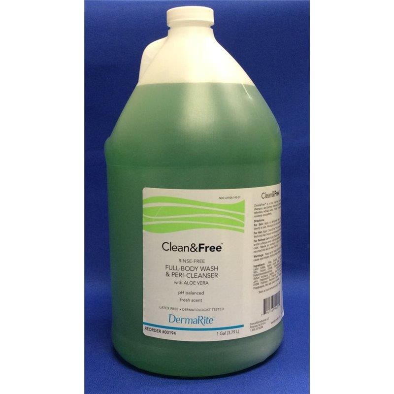 Dermarite Clean And Free Rinse-Free Body Wash Gal Case of 4 - Skin Care >> Body Wash and Shampoo - Dermarite