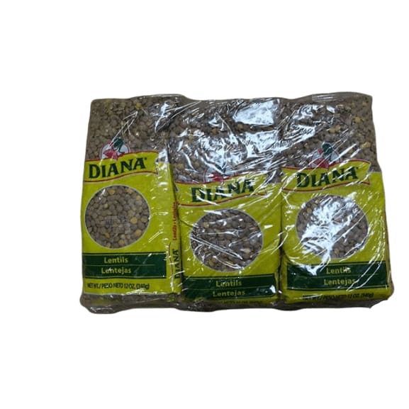 Diana Lentils, 12 Ounce (Pack of 6) - ShelHealth.Com