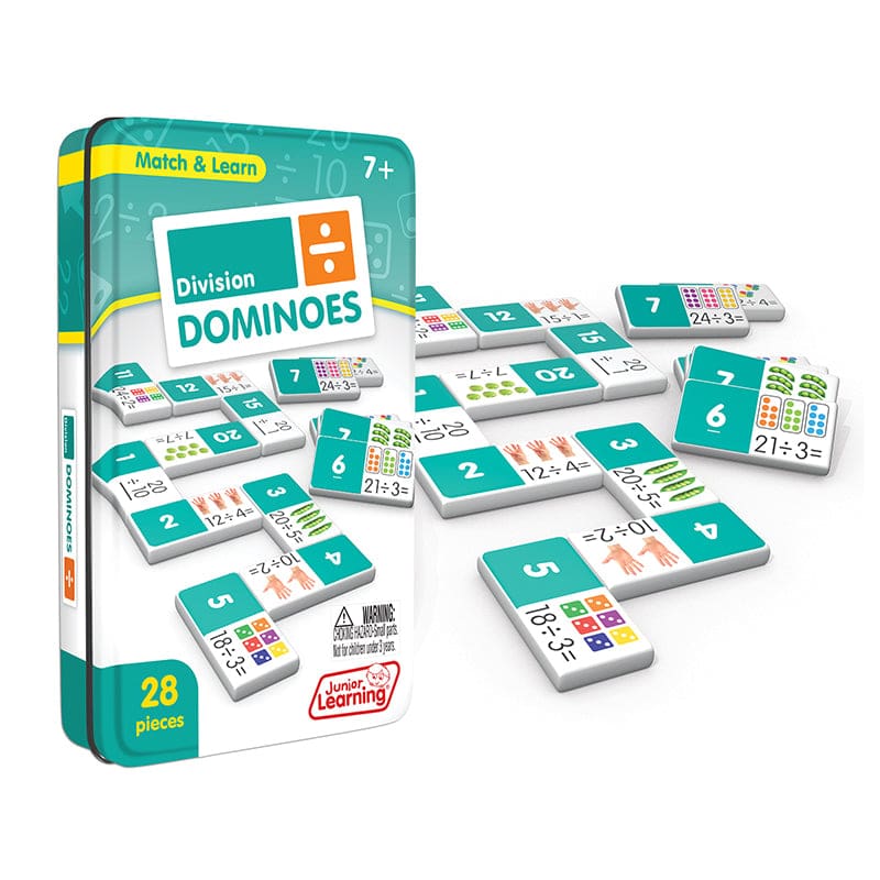 Division Match & Learn Dominoes (Pack of 6) - Dominoes - Junior Learning