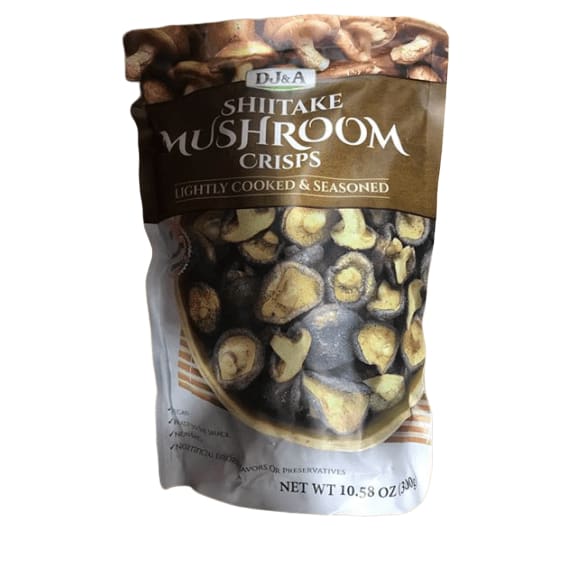 DJ&A Shiitake Mushroom Crisps - Lightly Cooked and Seasoned 10.58 Ounce - ShelHealth.Com