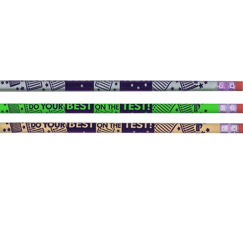 Do Your Best On The Test Pencil (Pack of 12) - Pencils & Accessories - Larose Industries- Rose Moon