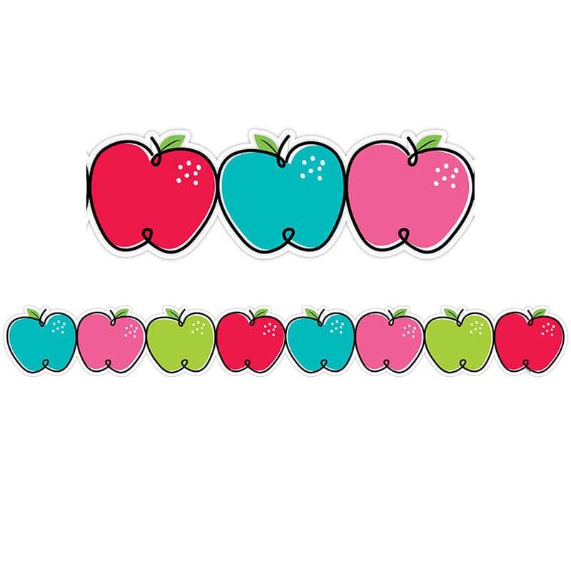 Doodle Apples Border (Pack of 8) - Border/Trimmer - Creative Teaching Press