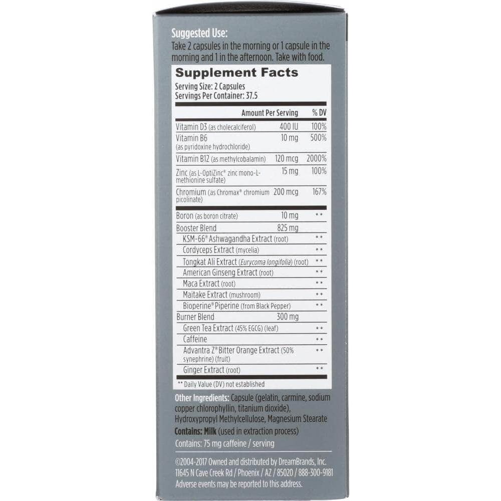 Dreambrands Dreambrands M-Drive Boost & Burn Testosterone Booster, 75 Vc