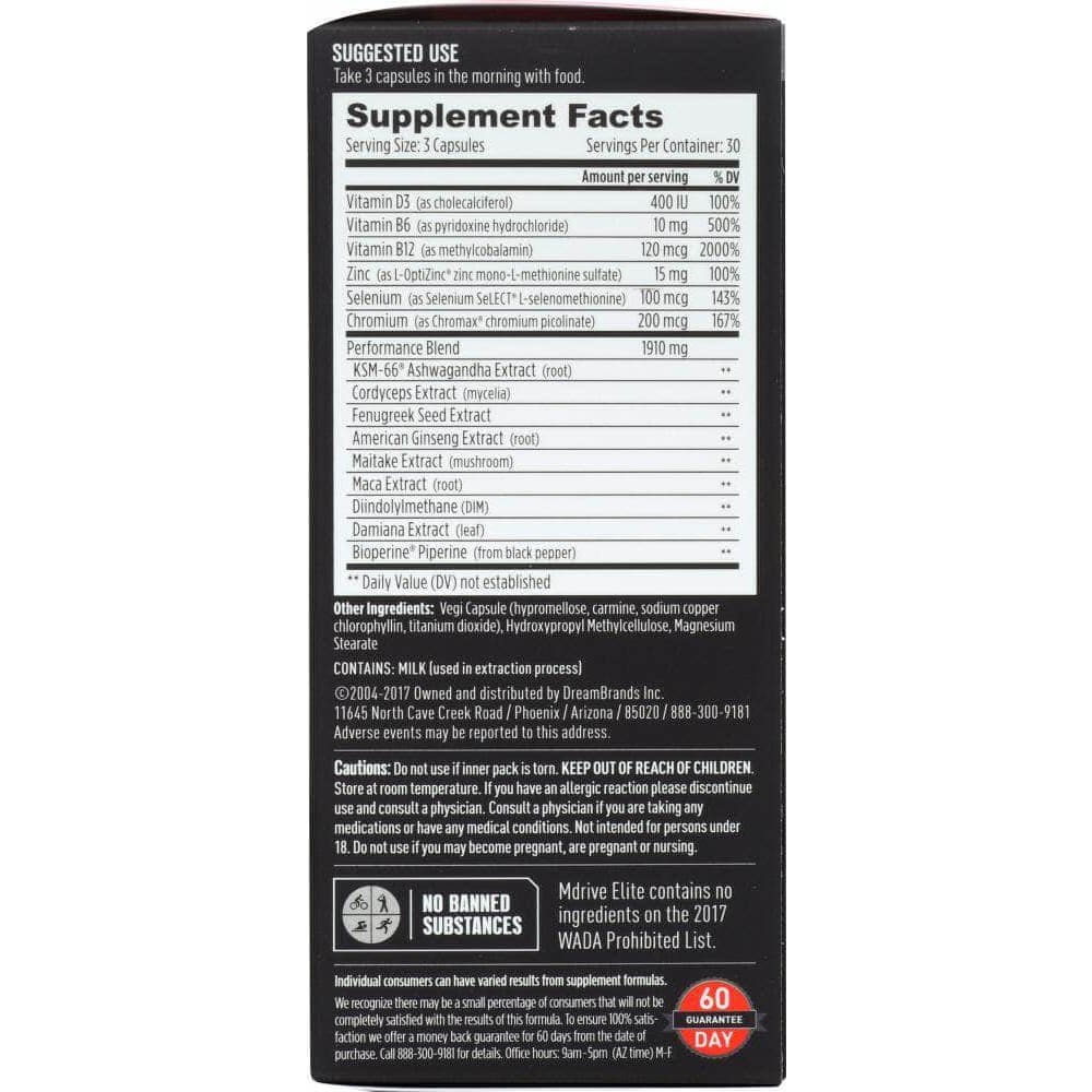 Dreambrands Dreambrands Mdrive Elite Performance, 90 capsules