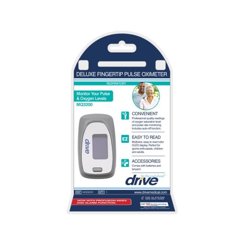 Drive Medical Pulse Oximeter Fingertip Digital Display - Diagnostics >> Oximetry - Drive Medical