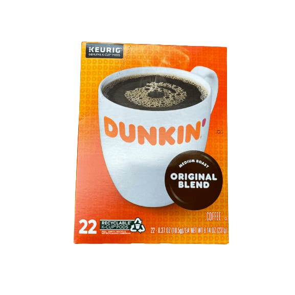 Dunkin' Dunkin' Keurig Genuine K-Cup Pods, Multiple Choice Flavor, 22 Count