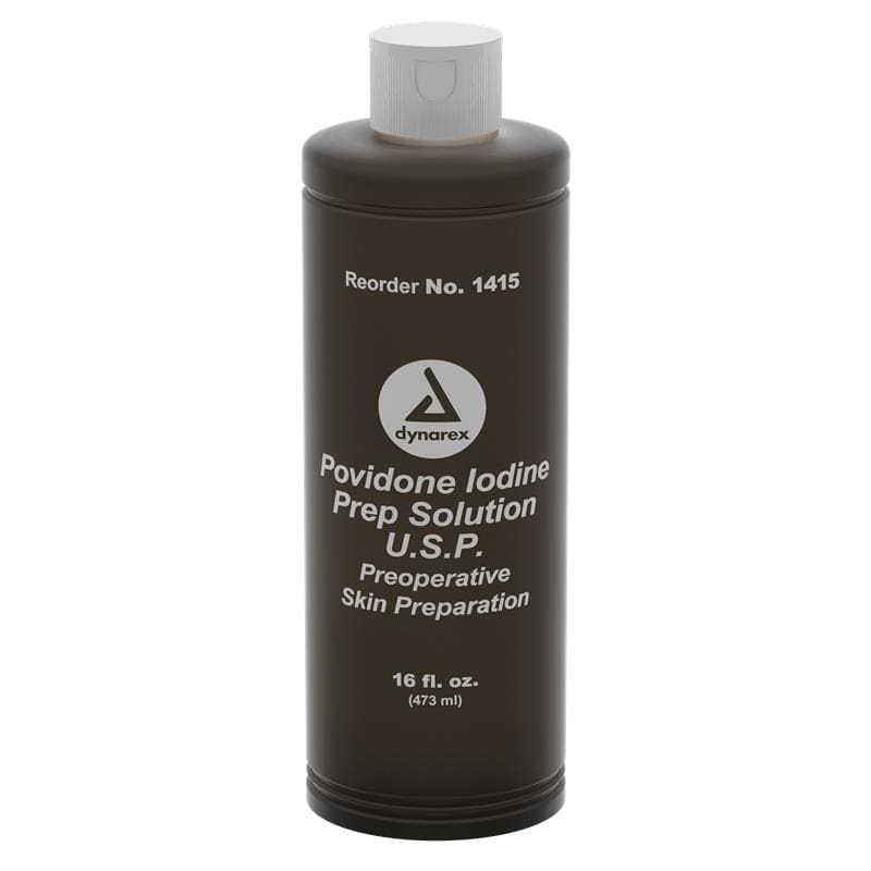 Dynarex Pvp Prep Solution 10% 16 Oz (Pack of 3) - Nursing Supplies >> Prep Pads - Dynarex