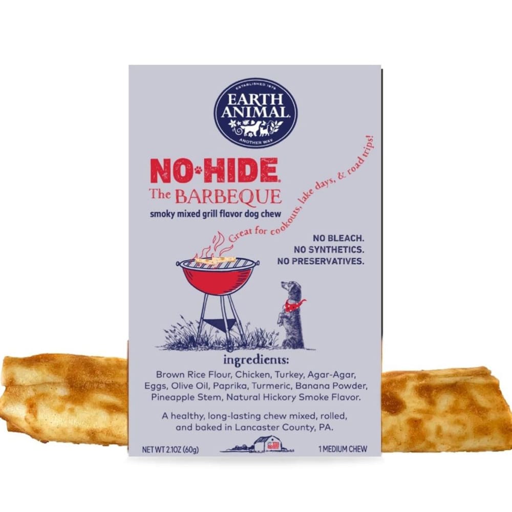 Earth Animal Dog No-Hide Barbeque 7 Inches 2 X 24 Count - Pet Supplies - Earth Animal