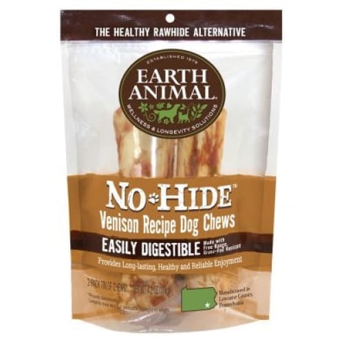 Earth Animal Nohide Venison Medium 2 Pk - Pet Supplies - Earth Animal