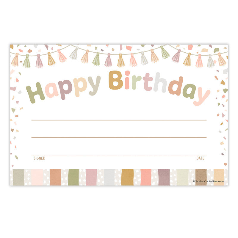 Terrazzo Happy Birthday Awards (Pack of 10)