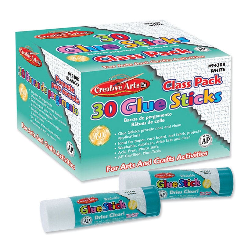 Economy Glue Classpack.28 Oz 30Ct Clear (Pack of 2) - Glue/Adhesives - Charles Leonard