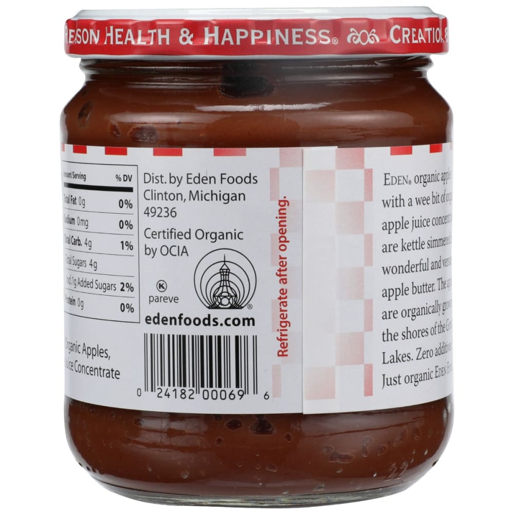 EDEN FOODS: Apple Fruit Butter 17 oz - Grocery > Pantry > Jams & Jellies - EDEN FOODS