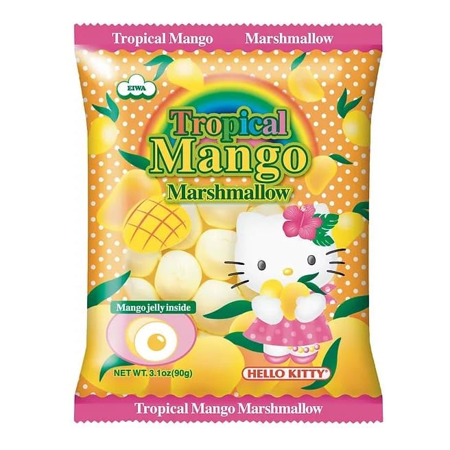 EIWA Tropical Mango Marshmallow Hello Kitty, 3.1 oz (Case of 4