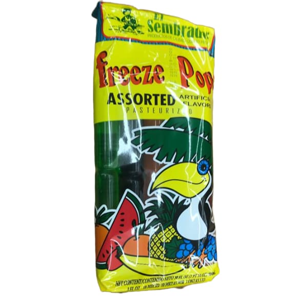 El Sembrador Freeze Pops, Assorted, 10 x 3 fl oz - ShelHealth.Com