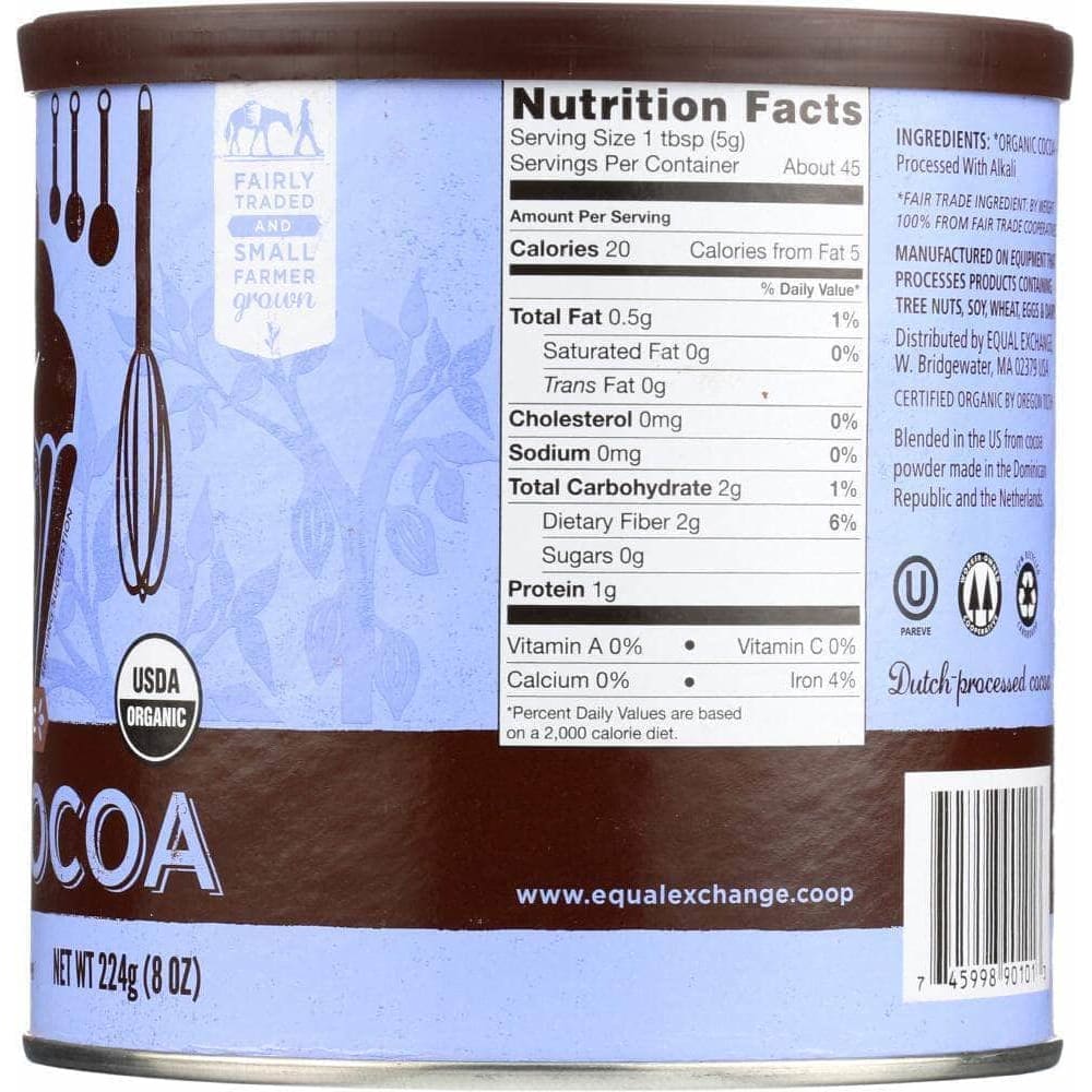 Equal Exchange Equal Exchange Organic Baking Cocoa, 8 oz