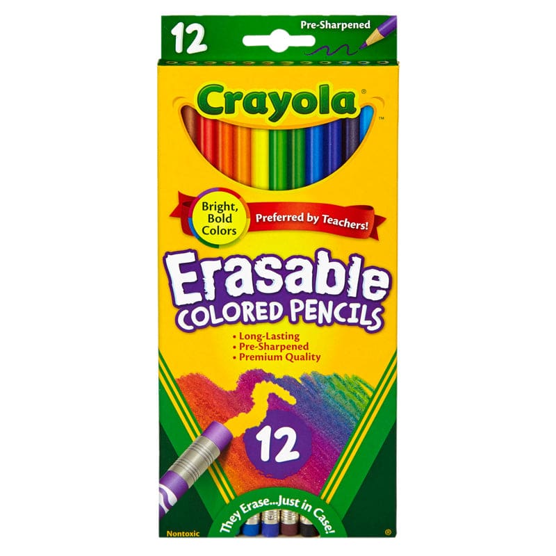 Erasable Colored Pencils 12 Ct (Pack of 10) - Colored Pencils - Crayola LLC