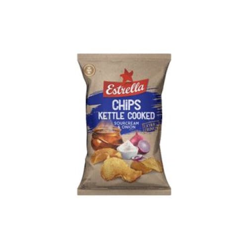 ESTRELLA KETTLE Sour cream & Onion 4.23 oz. (120 g.) - Estrella