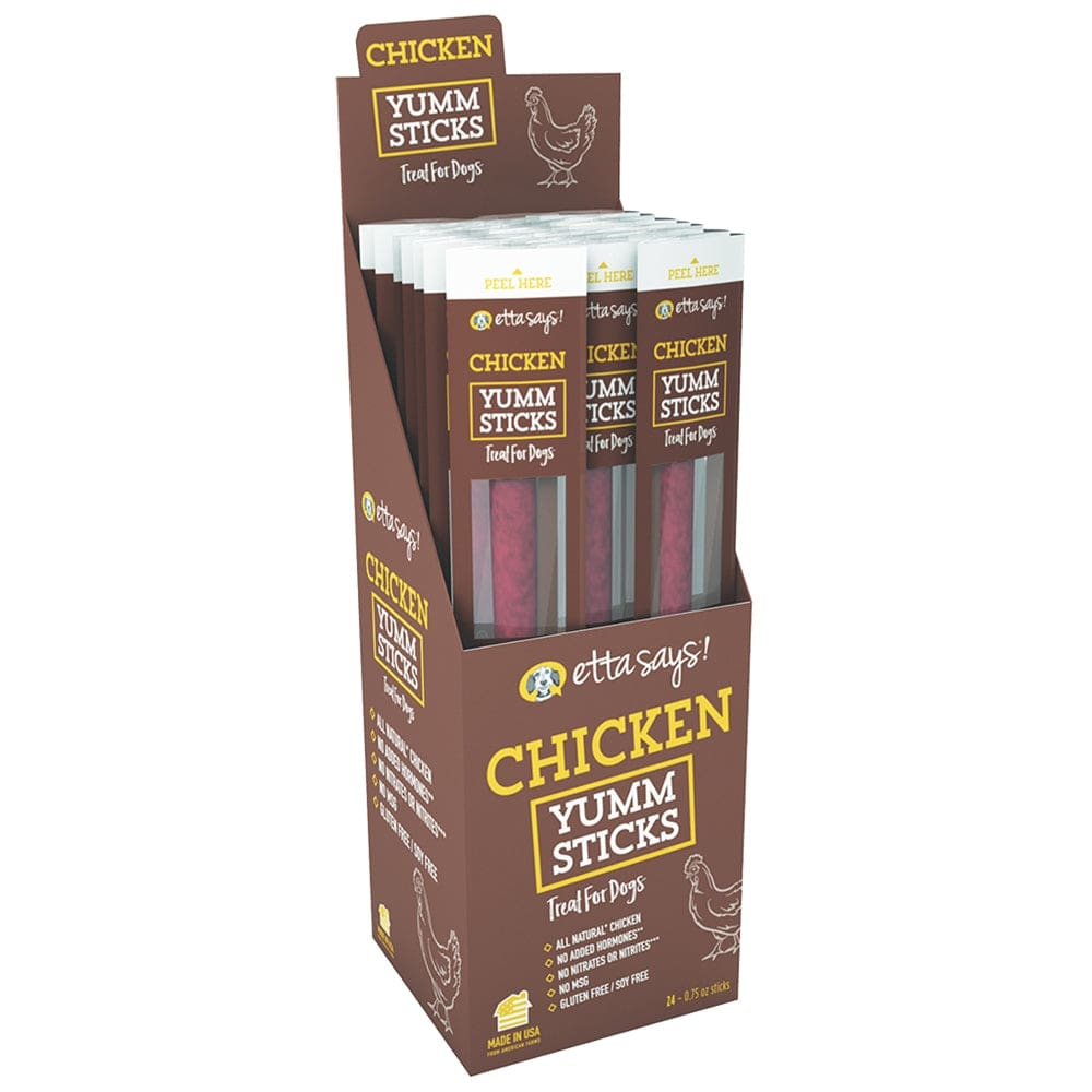 Etta Says! Dog Yum Stick Chicken 24 Count - Pet Supplies - Etta Says!