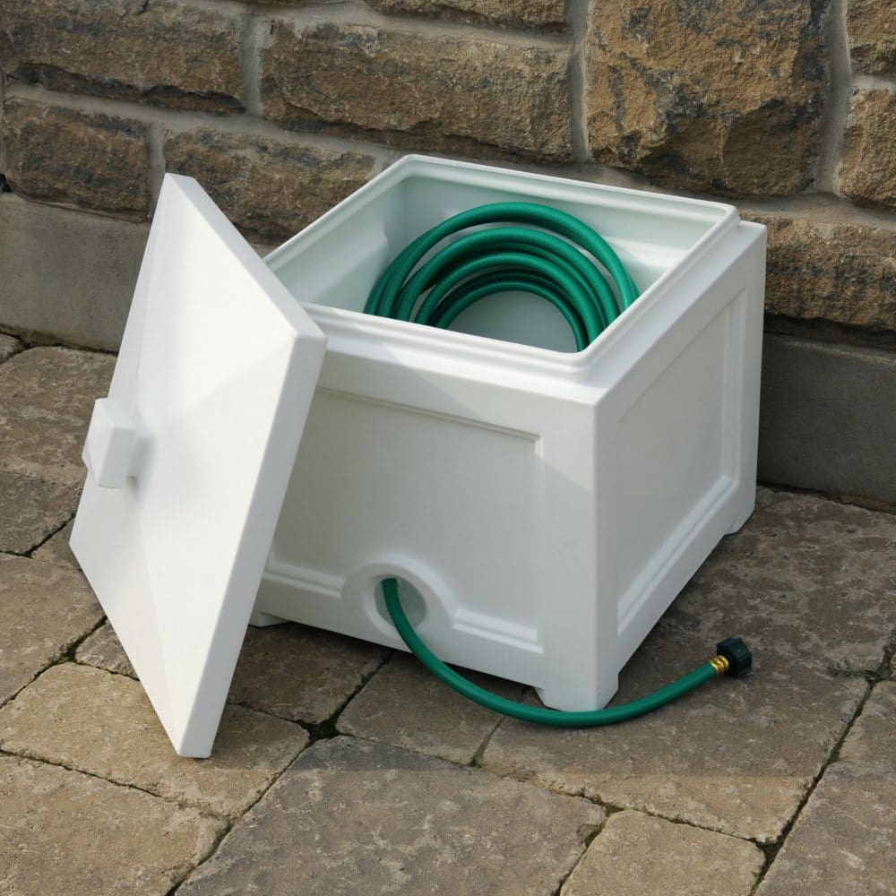 Fairfield Hose Bin White - Sheds & Outdoor Storage - Fairfield