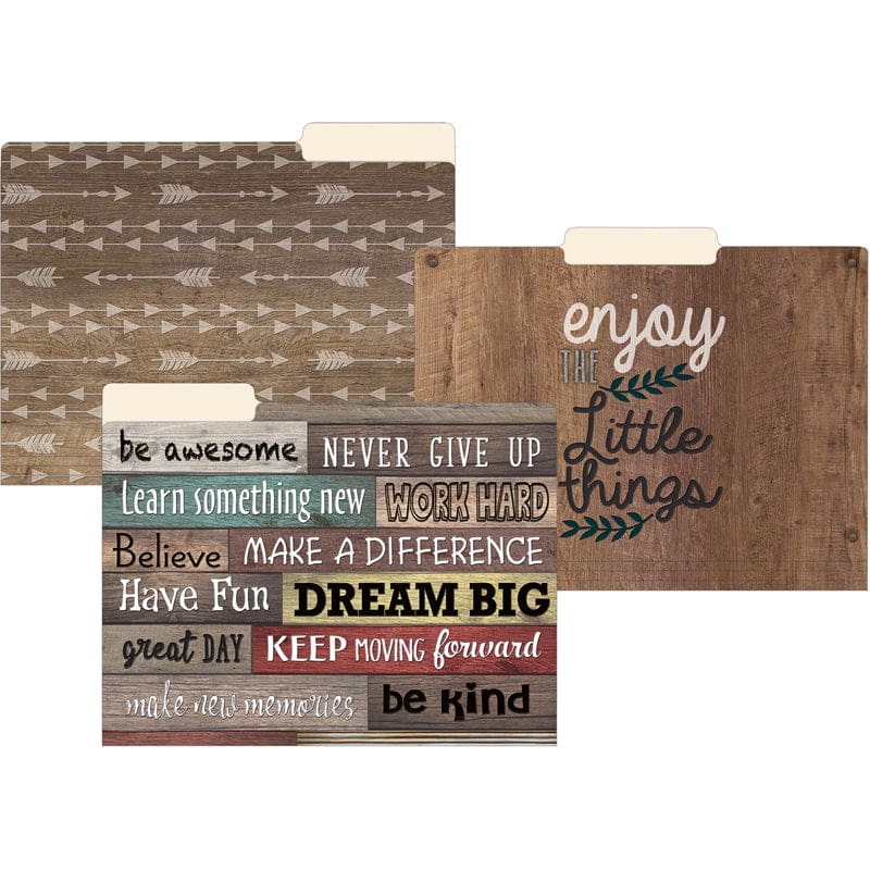 Farmhouse Chicfile Folders (Pack of 3) - Folders - Teacher Created Resources