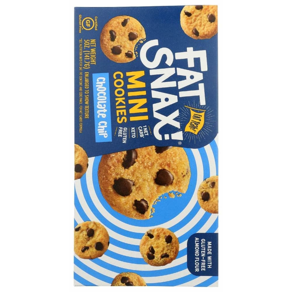 FAT SNAX Fat Snax Cookies Mini Chocolate Chip, 5 Oz